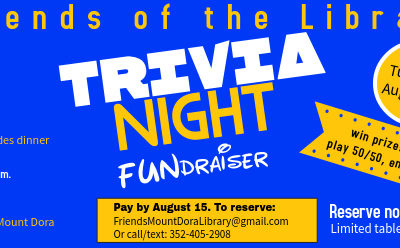 Trivia Night Presented by the Friends of the Library- August 28, 2018